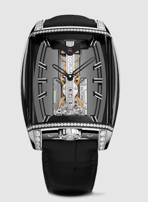 Buy Corum replica B313/04281 - 313.200.87/0F01 HS10 GOLDEN BRIDGE AVANT-GARDE TITANIUM AND DIAMONDS watches